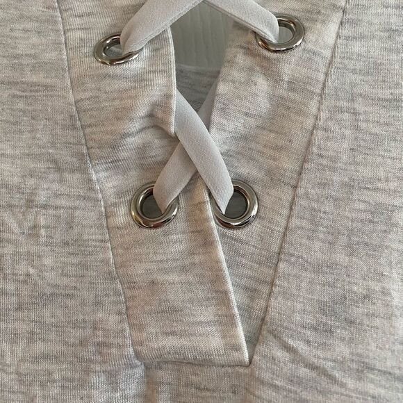 Girls Justice 18/20  "good vibes" lace up shirt nwot - Picture 8 of 11